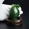 俄料碧玉花瓶摆件 - 红掌柜