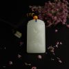 新疆天然和田羊脂玉观音吊坠-红掌柜