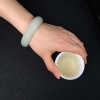 俄罗斯53.5#和田青白玉手镯 - 红掌柜