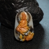 山料俏色和田玉观音吊坠-红掌柜