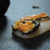 山料俏色和田玉观音-红掌柜