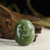 和田碧玉年年有余吊坠-红掌柜