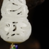 俄料天然山料和田玉福禄吊坠-红掌柜