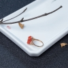 日本阿卡朱红珊瑚貔貅戒指-红掌柜
