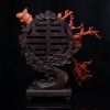天然台湾珊瑚龙摆件-红掌柜