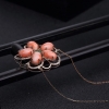 18k金镶台湾天然粉色珊瑚项链-红掌柜
