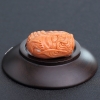 台湾天然MOMO橘色珊瑚背云-红掌柜