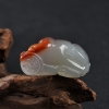 天然黑金沙料黄龙玉貔貅吊坠-红掌柜