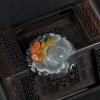 天然山料俏色黄龙玉吊坠-红掌柜
