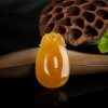 天然山料黄龙玉福在眼前吊坠-红掌柜