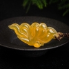 天然山料黄龙玉蝴蝶吊坠-红掌柜