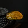 蓝珀阴雕普贤菩萨-红掌柜