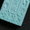 高瓷高蓝绿松石斋戒方牌 - 红掌柜珠宝