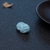 中高瓷浅蓝绿松石貔貅吊坠-红掌柜