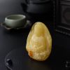 天然黄白蜜蜜蜡观音吊坠-红掌柜