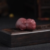 盐源玛瑙三足鼎立吊坠 - 红掌柜