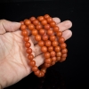 10.5mm天然柿子红南红108佛珠-红掌柜