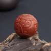 保山33.5mm柿子红南红龙珠-红掌柜
