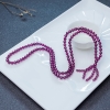天然紫色石榴石珠链-红掌柜
