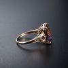 玻利维亚天然紫黄晶戒指-红掌柜