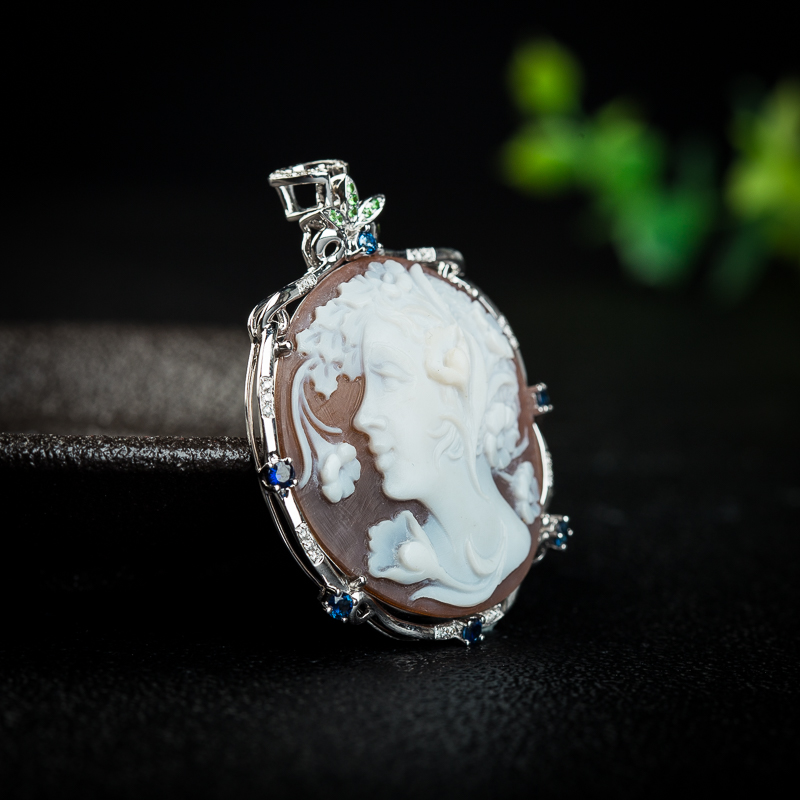 贝雕仙女吊坠-红掌柜