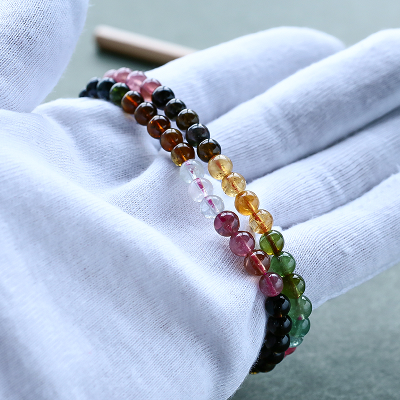 彩虹碧玺手串 - 红掌柜珠宝