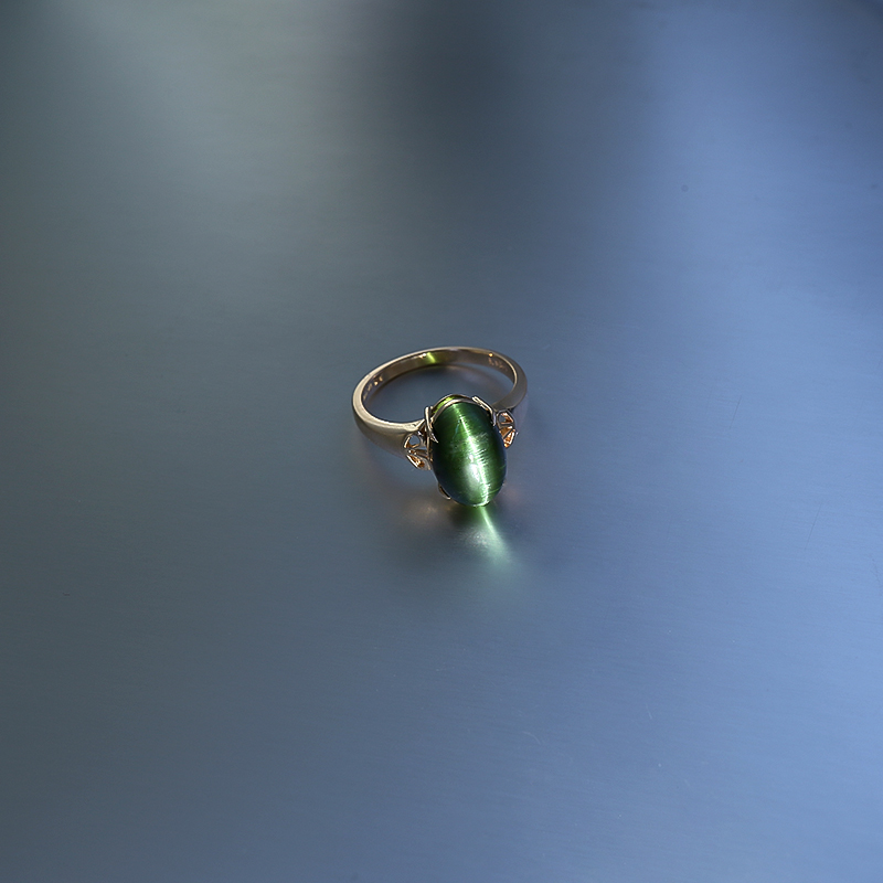 18k绿碧玺戒指-红掌柜