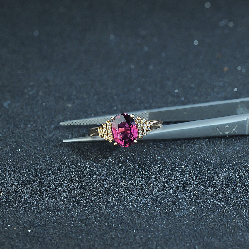 18k红碧玺戒指-红掌柜