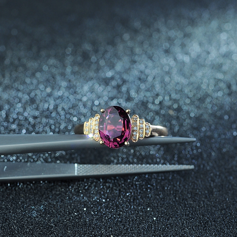 18K碧玺戒指-红掌柜