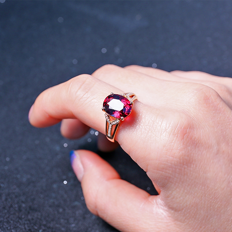 18K碧玺戒指-红掌柜