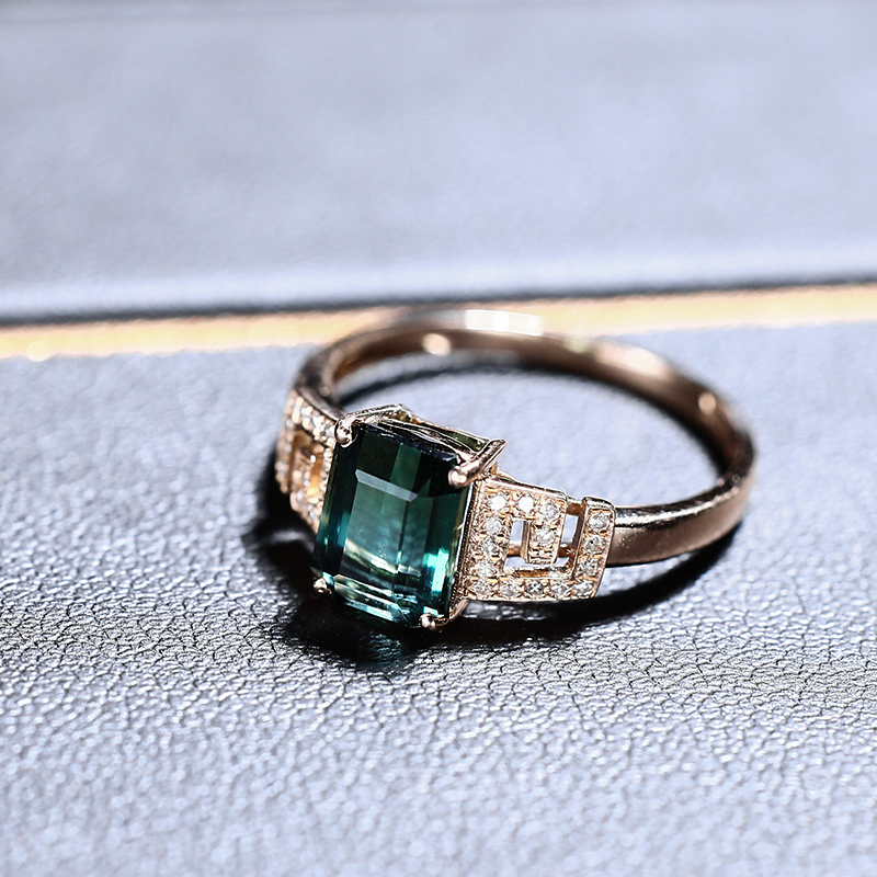 绿碧玺戒指-红掌柜