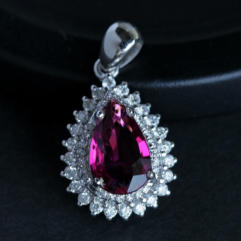 碧玺吊坠 - 红掌柜