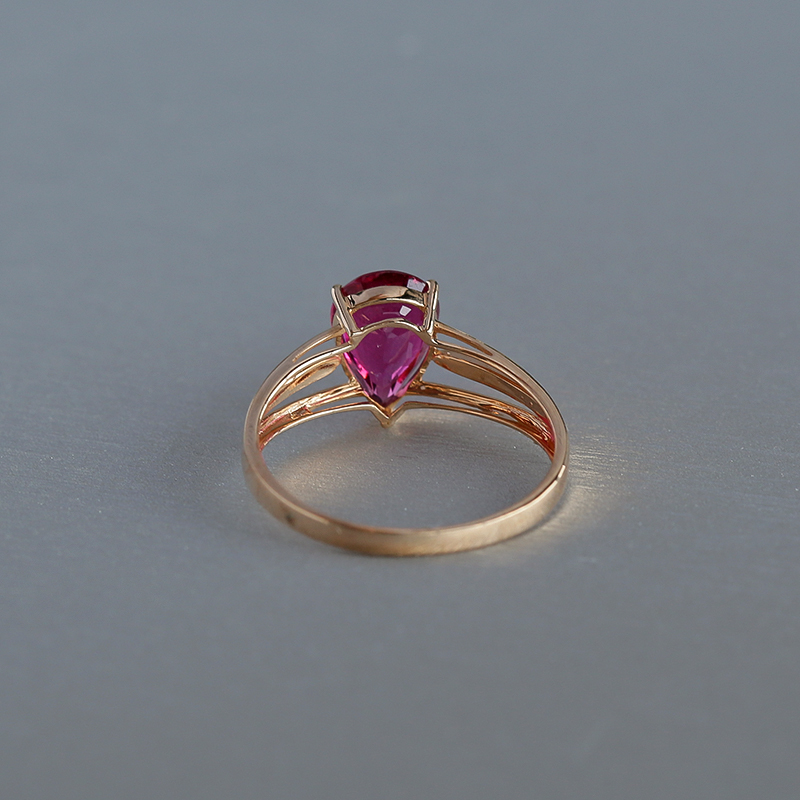 天然碧玺戒指-红掌柜