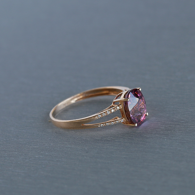 天然巴西碧玺戒指 - 红掌柜