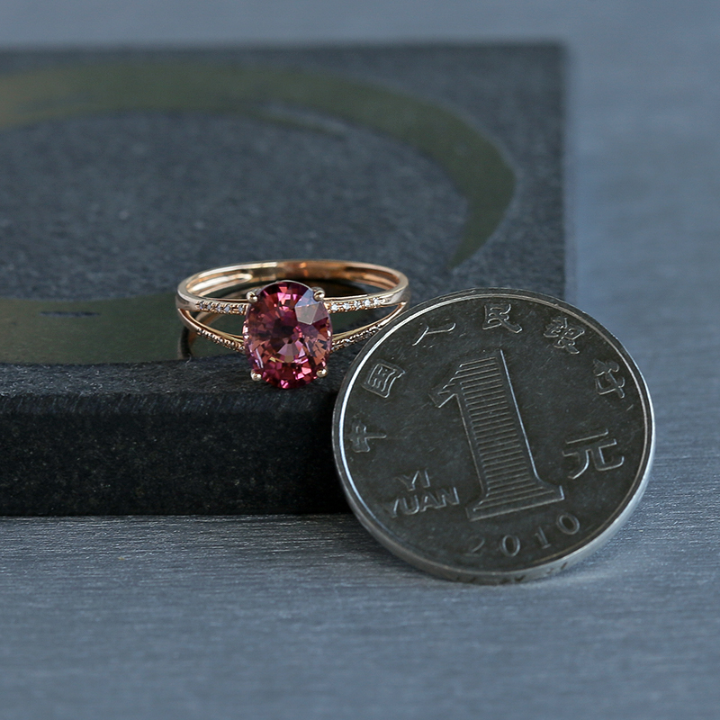 碧玺戒指 - 红掌柜