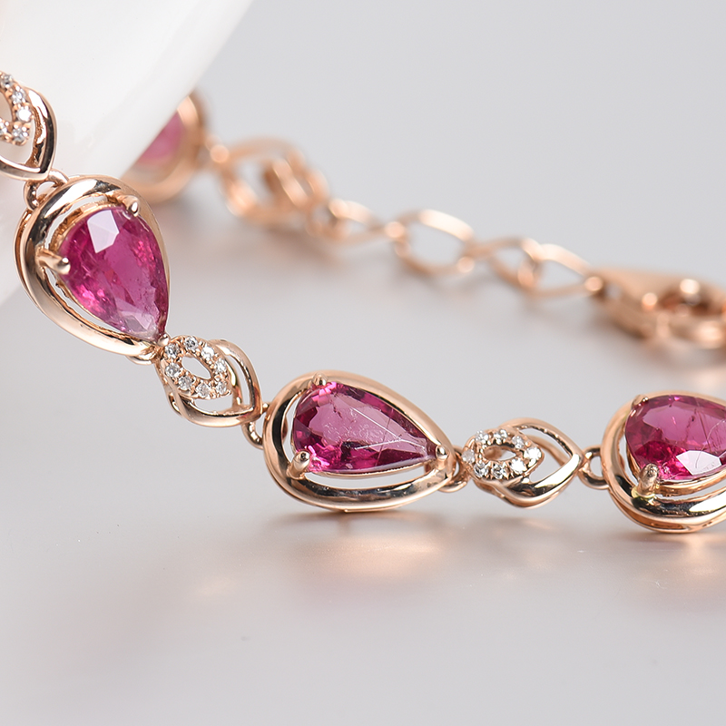 巴西碧玺手链-红掌柜