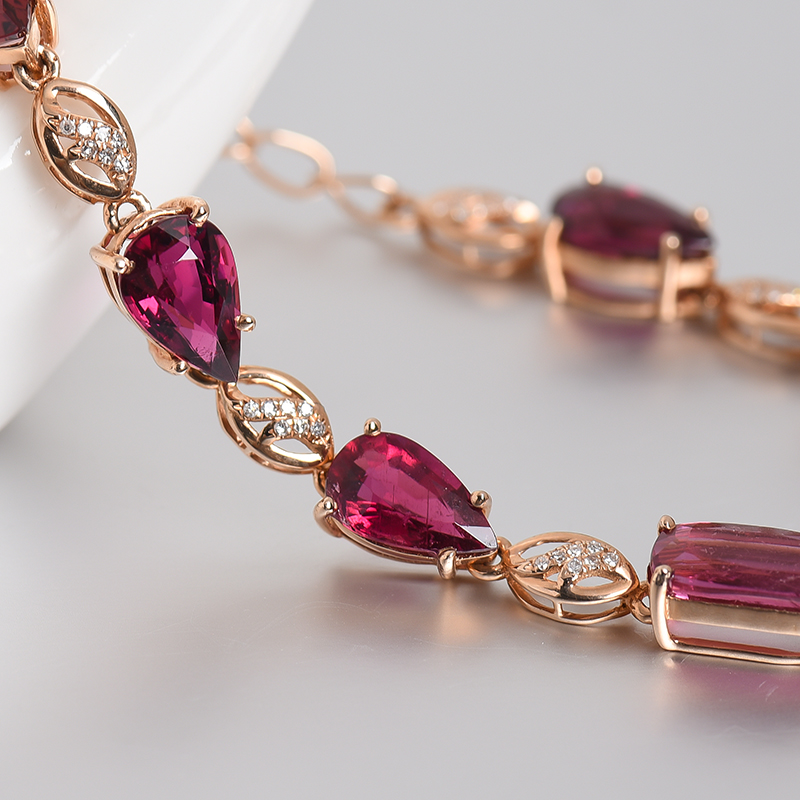 巴西碧玺手链-红掌柜