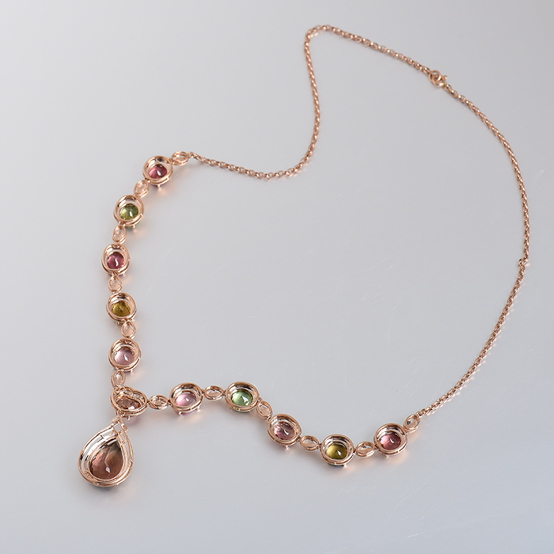 碧玺晚装项链 - 红掌柜