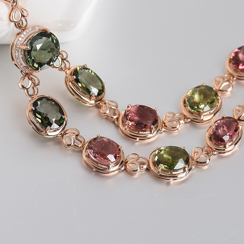 巴西碧玺晚装项链 - 红掌柜