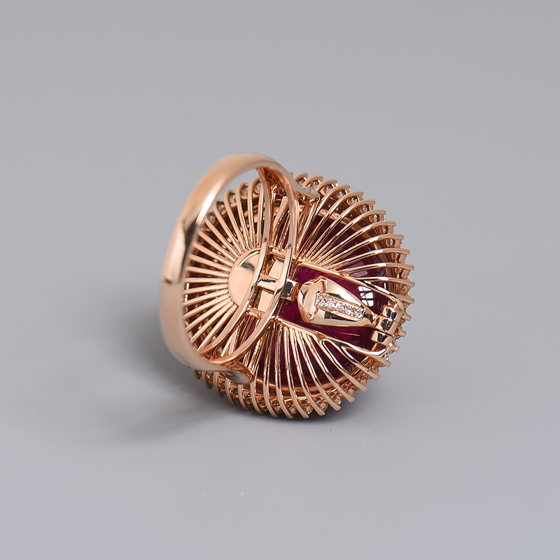 红碧玺戒指-红掌柜