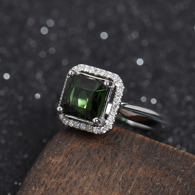 天然碧玺戒指-红掌柜