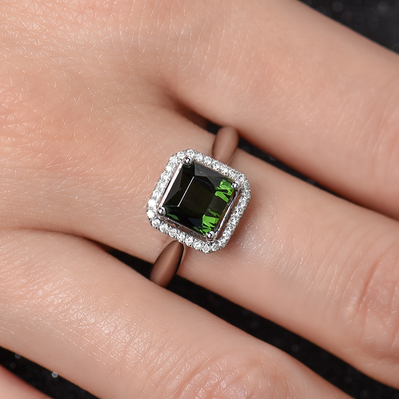 巴西碧玺戒指-红掌柜