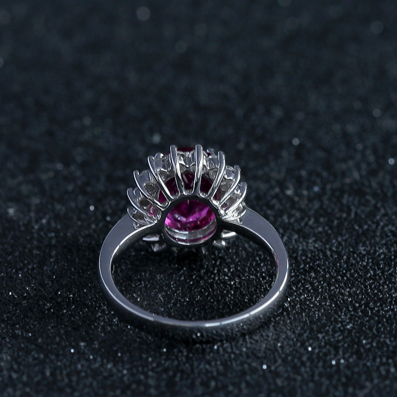 18K金红碧玺戒指 - 红掌柜