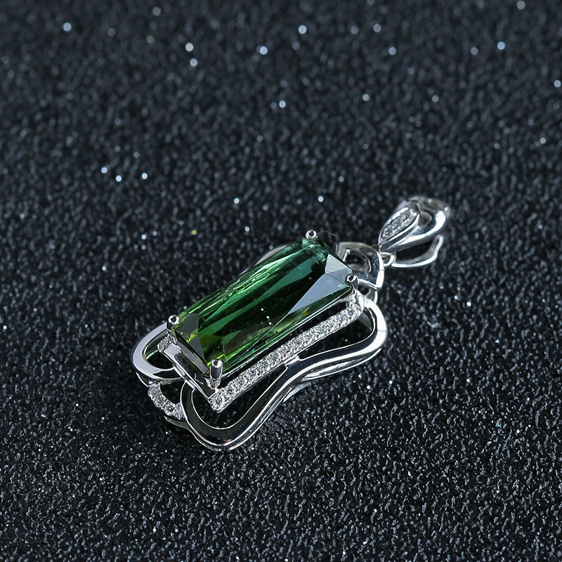 绿碧玺吊坠 - 红掌柜