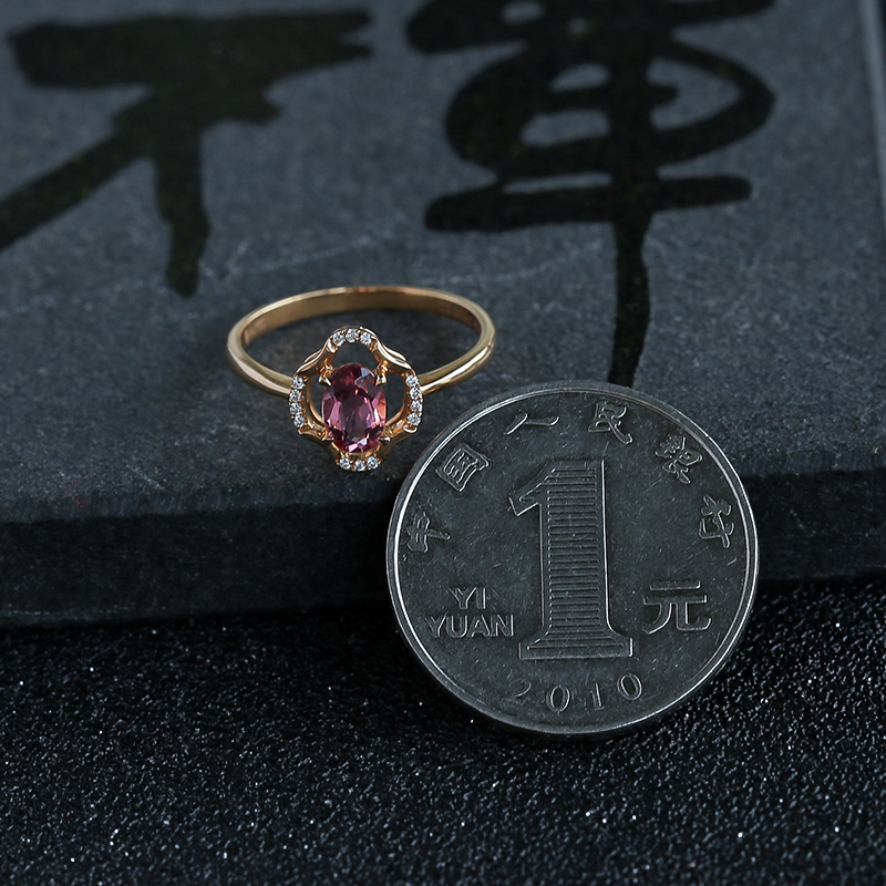 碧玺戒指 - 红掌柜