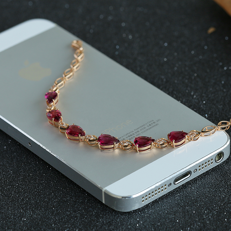 碧玺手链-红掌柜珠宝
