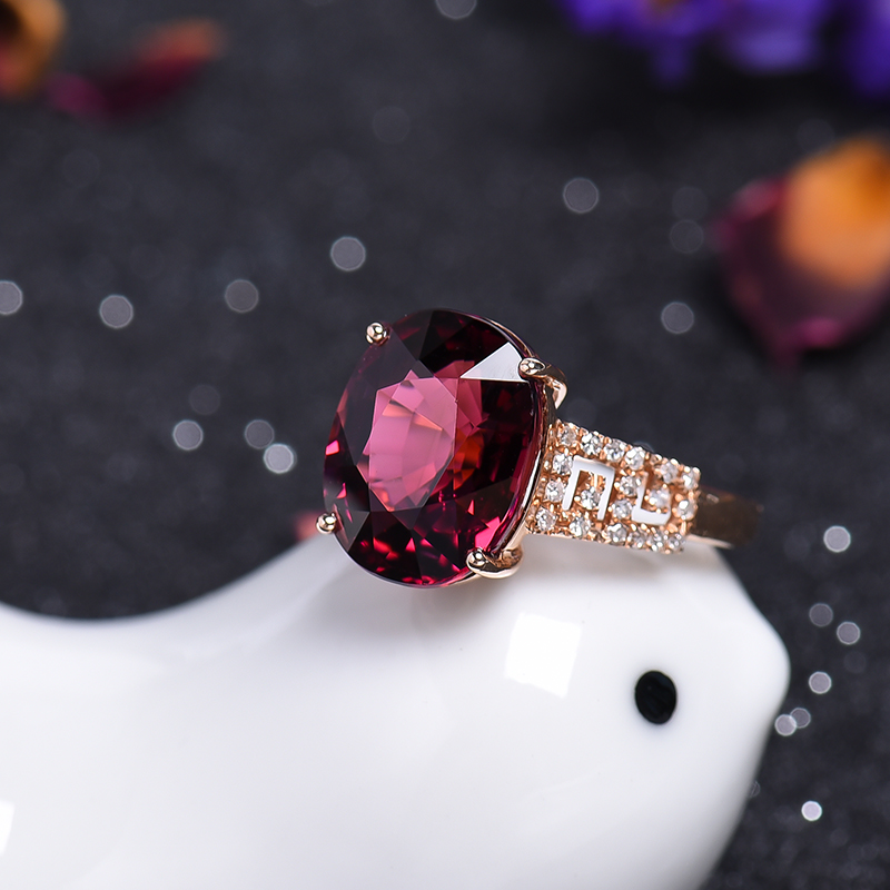 18k金碧玺戒指-红掌柜珠宝