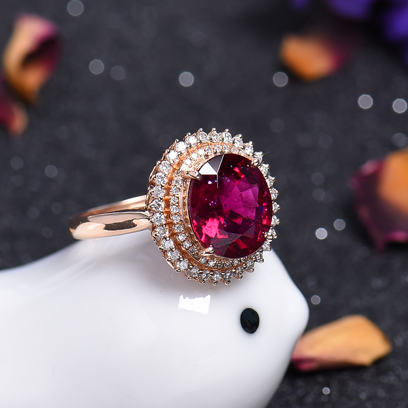 18k金碧玺戒指-红掌柜珠宝