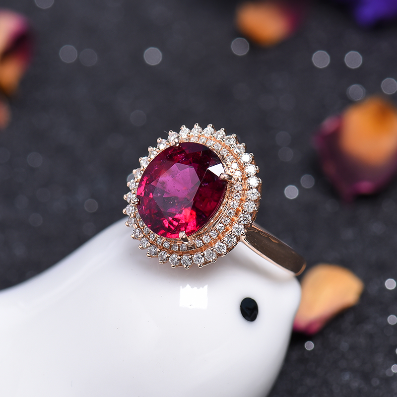 巴西碧玺戒指-红掌柜珠宝