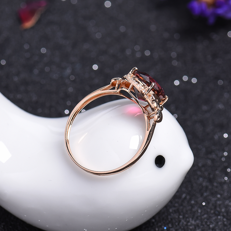 红碧玺戒指-红掌柜